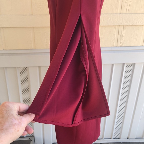 Beautiful Red CALVIN KLEIN Dress Size 14 - Picture 6 of 14